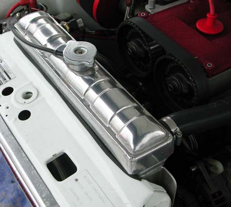 Ralloy Classic Top Radiator fitted to a group 4 Mk1 BDA Escort (polished by owner)