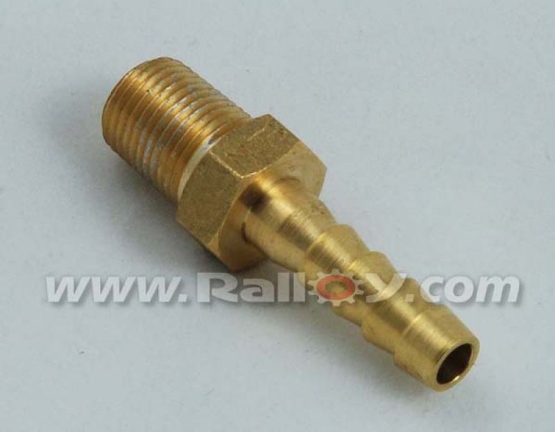RAL031I - Brass hose tail Male BSP taper thread 1/8"