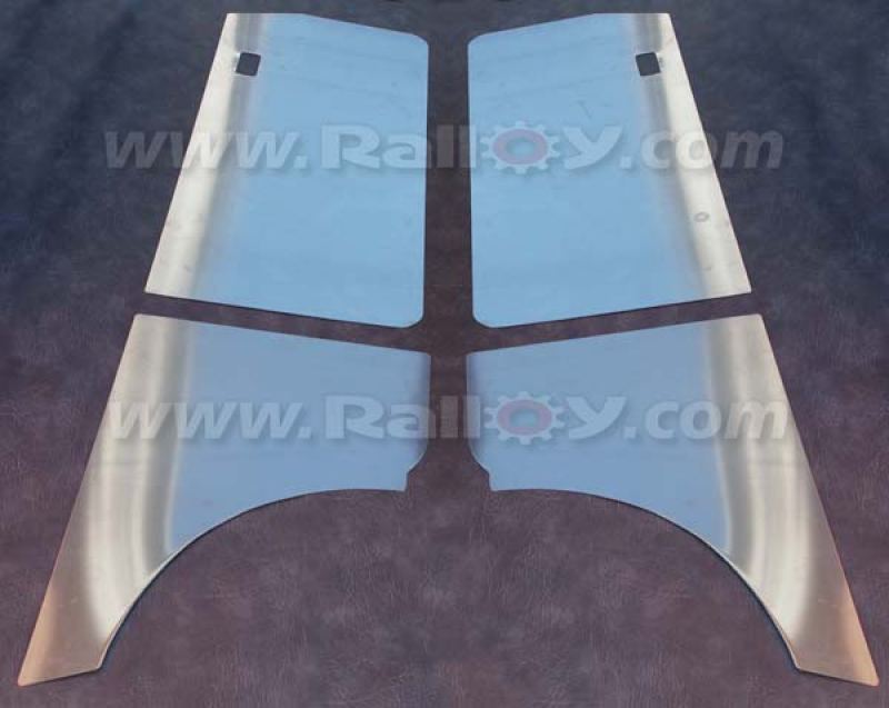 RAL073 Set of alloy door cards - MKII - Turreted