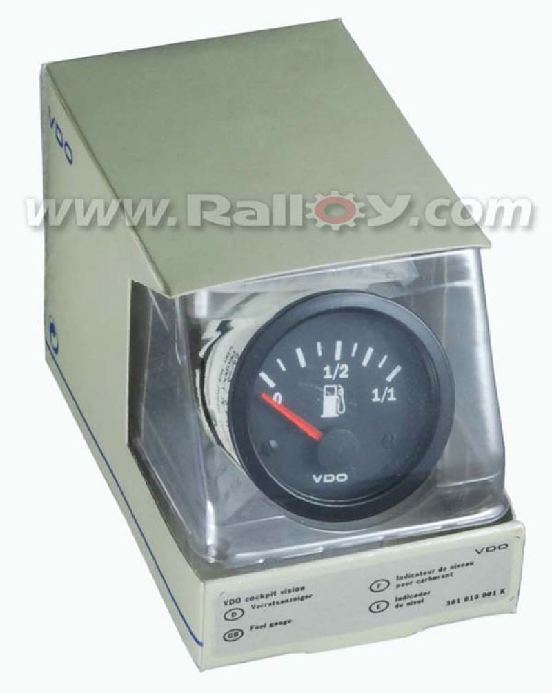 RAL085D - VDO Vision fuel gauge tubular 52mm 12V