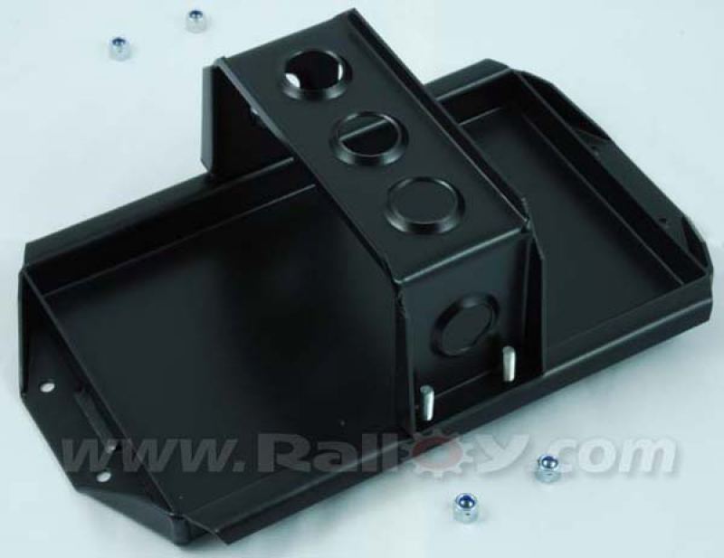 RAL104A - Red Top 30 Alloy Battery tray & strap - Powdercoated