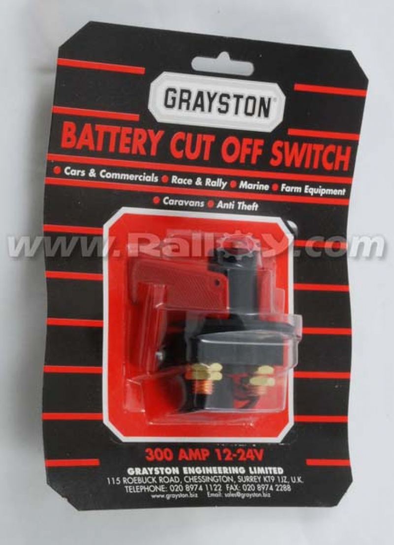 RAL2002 - Battery Cut-Off Switch - Standard 300amp 12-24V