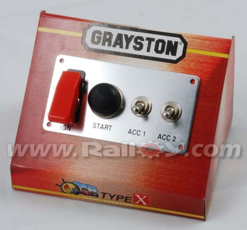 RAL2048 - Control Switch Panel - Ignition + Start + 2 Aux Switch